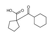 1-(cyclohexanecarbonyl)cyclopentane-1-carboxylic acid结构式