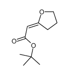 tert-butyl 2-(oxolan-2-ylidene)acetate结构式