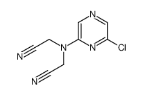 2-[(6-chloropyrazin-2-yl)-(cyanomethyl)amino]acetonitrile Structure