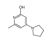 6-methyl-4-pyrrolidin-1-yl-1H-pyridin-2-one结构式