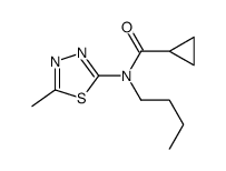 N-butyl-N-(5-methyl-1,3,4-thiadiazol-2-yl)cyclopropanecarboxamide Structure