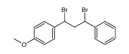 1-(1,3-dibromo-3-phenylpropyl)-4-methoxybenzene Structure