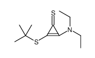 2-tert-butylsulfanyl-3-(diethylamino)cycloprop-2-ene-1-thione Structure