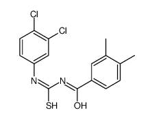 N-[(3,4-dichlorophenyl)carbamothioyl]-3,4-dimethylbenzamide结构式