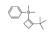 (2-tert-butylcyclobuten-1-yl)-dimethyl-phenylsilane结构式