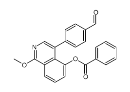 [4-(4-formylphenyl)-1-methoxyisoquinolin-5-yl] benzoate Structure