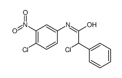 2-chloro-N-(4-chloro-3-nitrophenyl)-2-phenylacetamide结构式