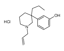 3-(1-prop-2-enyl-3-propylpiperidin-3-yl)phenol,hydrochloride结构式