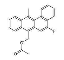 5-fluoro-7-hydroxymethyl 12-methylbenzanthracene acetate结构式