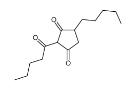 4-Pentyl-2-valeryl-1,3-cyclopentanedione structure