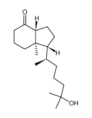 (1R,3aR,7aR)-1-((R)-6-hydroxy-6-Methylheptan-2-yl)-7a-Methylhexahydro-1H-inden-4(2H)-one structure