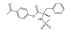 N-Mesyl-L-phenylalanin-p-acetylphenylester结构式