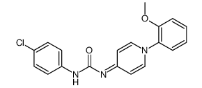 1-(o-Methoxyphenyl)-4-[(p-chlorophenylcarbamoyl)imino]-1,4-dihydropyridine structure