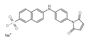 6-[[4-(2,5-二氢-2,5-二氧代-1H-吡咯-1-基)苯基]氨基]-2-萘磺酸钠盐(1:1)结构式
