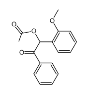 2-acetoxy-1-phenyl-2-(2-methoxyphenyl)ethanone结构式