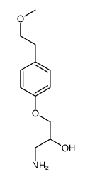 1-amino-3-[4-(2-methoxyethyl)phenoxy]propan-2-ol结构式