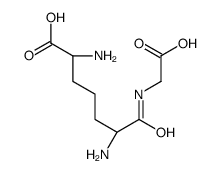 (6R)-2,6-diamino-7-(carboxymethylamino)-7-oxoheptanoic acid Structure