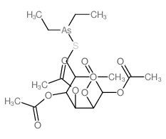 [2,3,5-triacetyloxy-6-(diethylarsanylsulfanylmethyl)oxan-4-yl] acetate picture