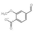 3-Methoxy-4-nitrobenzaldehyde structure