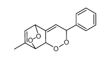 7-methyl-3-phenyl-3,5,8,8a-tetrahydro-5,8-epidioxybenzo[c][1,2]dioxine结构式