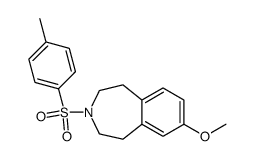 1,2,4,5-tetrahydro-7-methoxy-3-(p-toluenesulfonyl)-3H-3-benzazepine结构式