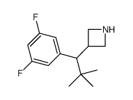 3-[1-(3,5-difluorophenyl)-2,2-dimethylpropyl]azetidine Structure