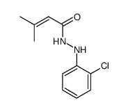 3-methyl-but-2-enoic acid N'-(2-chloro-phenyl)-hydrazide结构式