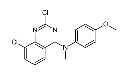 2,8-dichloro-N-(4-methoxyphenyl)-N-methylquinazolin-4-amine结构式