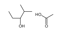 acetic acid,(3S)-2-methylpentan-3-ol结构式