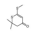 2,2-dimethyl-6-methylsulfanyl-3H-thiopyran-4-one Structure