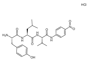 H-Tyr-Leu-Val-pNA*HCl Structure