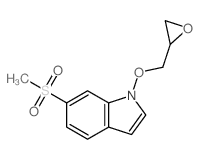 6-(METHYLSULFONYL)-1-(OXIRAN-2-YLMETHOXY)-1H-INDOLE structure