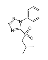 5-(2-methylpropane-1-sulfonyl)-1-phenyl-1H-tetrazole结构式