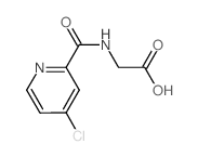 2-{[(4-Chloro-2-pyridinyl)carbonyl]amino}-acetic acid Structure