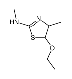 (5-ethoxy-4-methyl-4,5-dihydro-thiazol-2-yl)-methyl-amine Structure