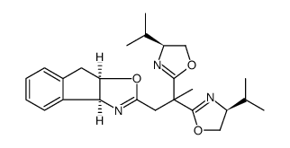 (3aS,8aR)-2-[2,2-双[(S)-4-异丙基-4,5-二氢-2-噁唑基]丙基]-8,8a-二氢-3aH-茚并[1,2-d]噁唑结构式