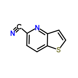 Thieno[3,2-b]pyridine-5-carbonitrile结构式