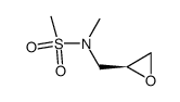 N-Methyl-N-{[(2S)-oxiran-2-yl]methyl}methanesulfonamide structure