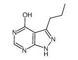 3-propyl-1H-pyrazolo[3,4-d]pyrimidin-4-ol结构式