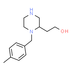 2-[1-(4-Methylbenzyl)-2-piperazinyl]ethanol结构式