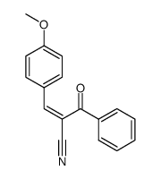 (Z)-2-Benzoyl-3-(4-methoxy-phenyl)-acrylonitrile结构式