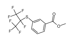 3-(1,1,2,2-tetrafluoro-1-trifluoromeytylethylthio)benzoicacid methyl ester Structure