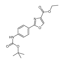 ETHYL2-(4'-BOC-AMINOPHENYL)-1,3-OXAZOLE-4-CARBOXYLATE图片