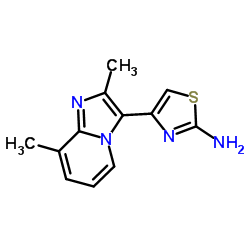 4-(2,8-DIMETHYL-IMIDAZO[1,2-A]PYRIDIN-3-YL)-THIAZOL-2-YLAMINE structure