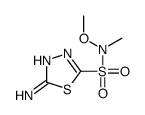 5-amino-N-methoxy-N-methyl-1,3,4-thiadiazole-2-sulfonamide结构式