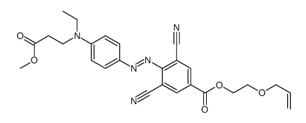 2-(allyloxy)ethyl 3,5-dicyano-4-[[4-[ethyl(3-methoxy-3-oxopropyl)amino]phenyl]azo]benzoate picture