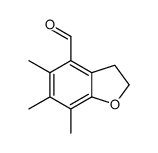 5,6,7-trimethyl-2,3-dihydro-1-benzofuran-4-carbaldehyde Structure