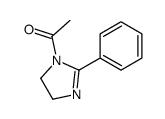 1-(2-phenyl-4,5-dihydroimidazol-1-yl)ethanone结构式