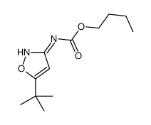 butyl N-(5-tert-butyl-1,2-oxazol-3-yl)carbamate Structure