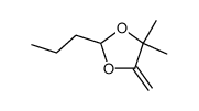 1,3-Dioxolane,4,4-dimethyl-5-methylene-2-propyl- Structure